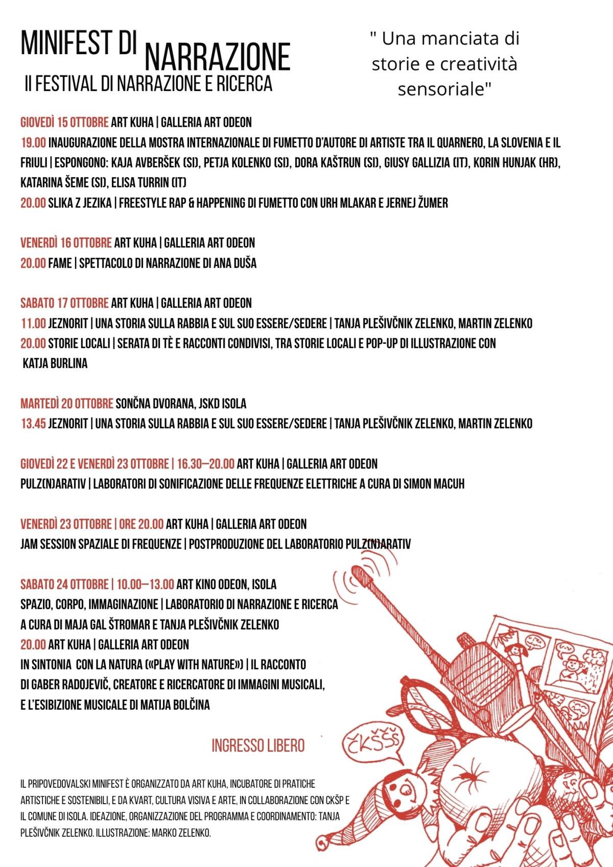 Pripovedovalski minifest - program (ita)